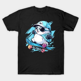 panda skater T-Shirt